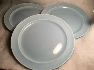 Vintage Luray Pastels By T.  S.  & T Light Blue 9  Three (3) Luncheon Plates