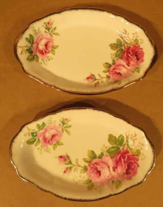 Royal Albert American Beauty Regal Trays Made In England
