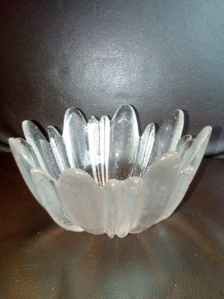 Dartington Glass Bowl " Hollywood " Design With Label