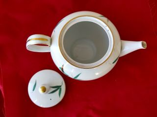 VTG NORITAKE HAND PAINTED tea pot.  Circa 1940s. 3