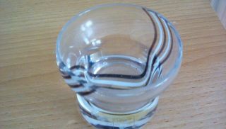 Caithness Glass Small Bud Vase with Black & White Design VGC 2
