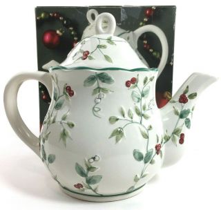 Pfaltzgraff Winterberry Sculpted 4 - Cup Teapot Nib
