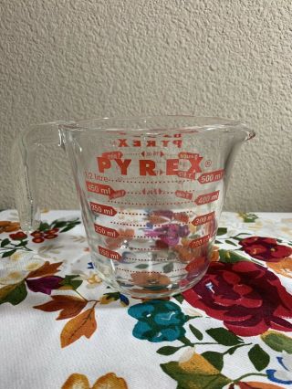 Pyrex Glass 2 Cup 1 Pint Measuring Cup Pitcher