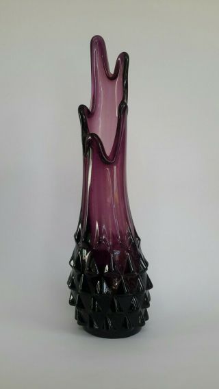Vintage Murano Style Glass Finger Vase