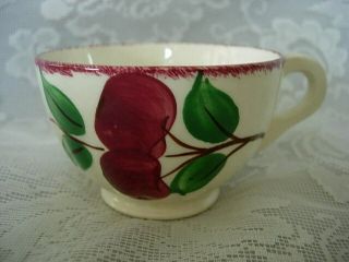 Vintage Blue Ridge Southern Potteries Crab Apple 3773 Hand Painted Footed Cup