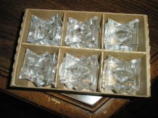 Stackable Candleholders - Set Of 6 - 24 Handcut Crystal 1995