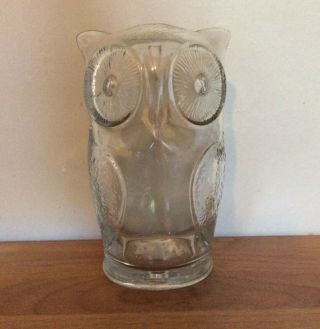 Cascade Glass Owl Piggy Bank Money Box