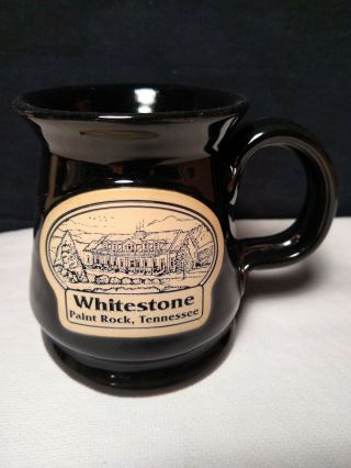 Deneen Pottery (4x3) Footed Mug,  Whitestone Inn,  Paint Rock,  Tennessee