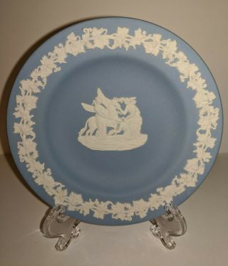 Wedgwood Blue Jasperware Muses & Pegasus Small Round Dish