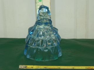 Vintage Boyd Degenhart Blue Glass Nancy Victorian Southern Belle Lady Figurine