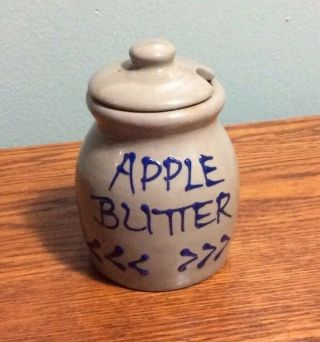 Beaumont Brothers Pottery Bbp Small Apple Butter Crock Jar W/lid 1995