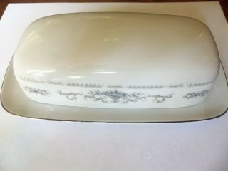 Vintage Wade " Diane " Covered Butter Dish Fine Porcelain China Of Japan Euc