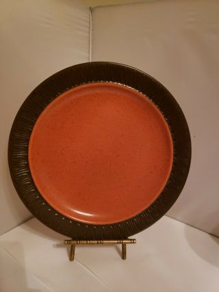 Redwing Red Wing Speckled Orange And Brown 10 " Dinner Plate U.  S.  A.