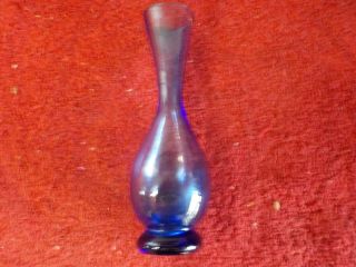 6 " Tall Cobalt Blue Bud Vase (js)