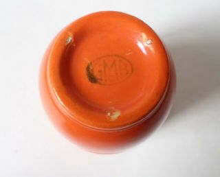 Franciscan Pottery GMB El Patio Tumbler Cup Red Orange Vintage Gladding MCM 3