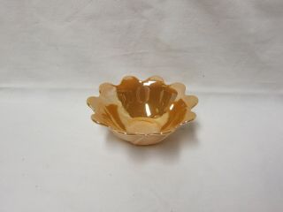 Vintage Peach Luster Candy Dish