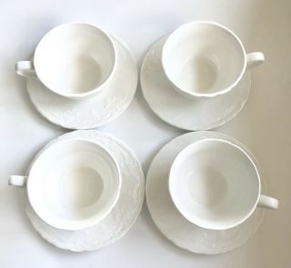 TABLETOPS UNLIMITED LIFESTYLES Versailles - Set Of 4 Coffee Cups & Saucers 2
