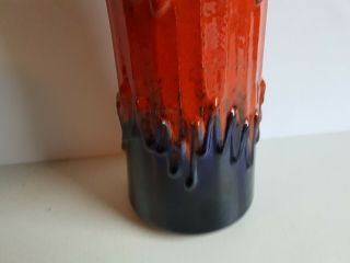 West German Vase Purple Red 205 - 32 Vintage 12.  5 inch 4