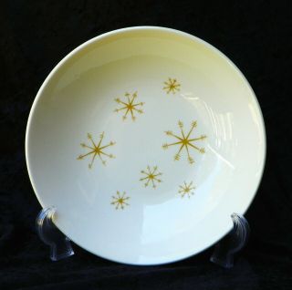 Large 9” Serving Bowl Star Glow By Royal China Atomic Starburst Mcm 1960’s