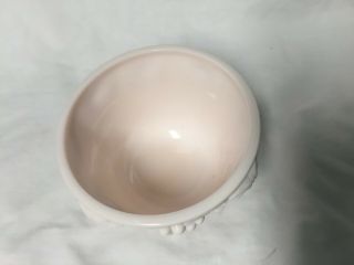 Shell Pink Milk Glass by Jeannette Glass Co.  Candy Jar 3