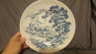 Enoch Wedgwood Countryside Blue China Plate 10 " Marked