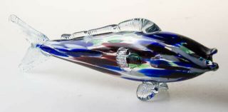 Retro Vintage 1950s 60s MURANO Art Glass FISH SCULPTURE Italy Midcentury Modern 2