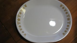Corelle Corning Ware Vintage Butterfly Gold 12 X 10 Oval Serving Platter