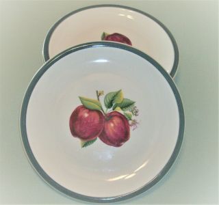 APPLES by China Pearl Casuals 4 DINNER PLATES 10 