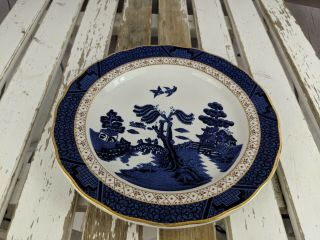 Royal Doulton Real Old Willow Plate Coffee Tea Blue 8.  5 " Teacup Saucer