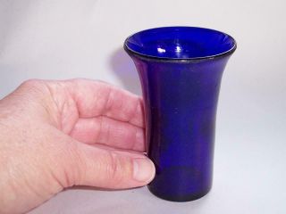 Antique/vintage Bristol Cobalt Blue Glass Vase Hand Blown Collectable