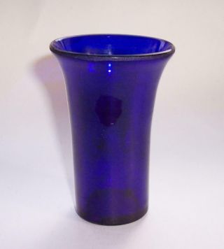 Antique/Vintage BRISTOL Cobalt BLUE GLASS VASE Hand Blown Collectable 3