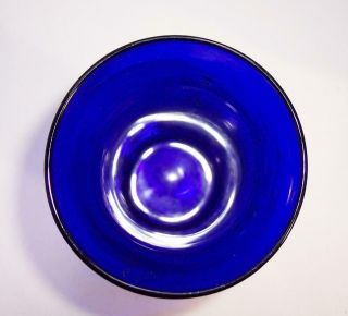Antique/Vintage BRISTOL Cobalt BLUE GLASS VASE Hand Blown Collectable 5