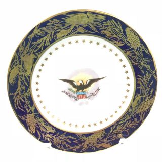 Woodmere Benjamin Harrison White House China Dessert Plate Ltd Edition W Box