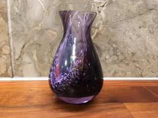 Small Caithness Glass Purple Vase
