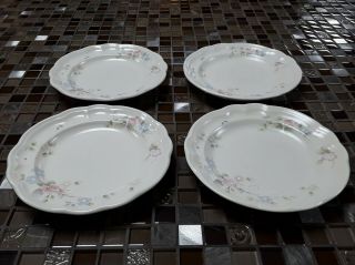 Pfaltzgraff Tea Rose Salad Plates,  Set Of 4,  Made In Usa,