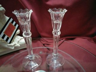 Crystal Cut Gorgeous Hand Crafted Candle Or Bud Holders By Irena,  Poland.