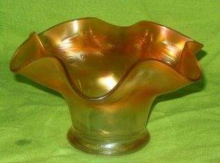 Fenton Marigold Carnival Glass Bowl Berry Pattern