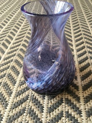 Caithness Lilac Mottled 11 Cm Glass Bud Vase