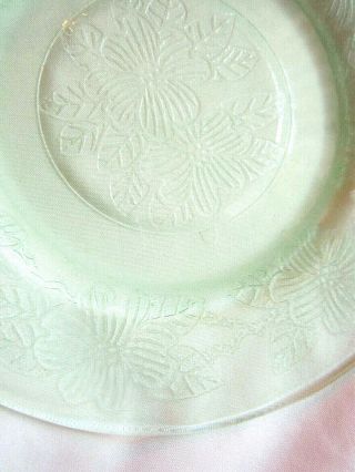 One (1) 1930s Dogwood (apple Blossom) 6 " Bread & Butter Plate By Macbeth Evans