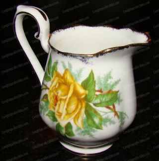 Tea (yellow) Rose Creamer (royal Albert,  England) Fine Bone China,  839056