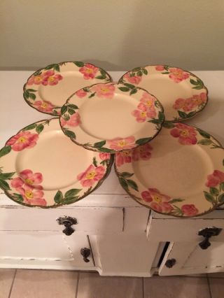 Franciscan Desert Rose Dinner Plates - Set Of 5.