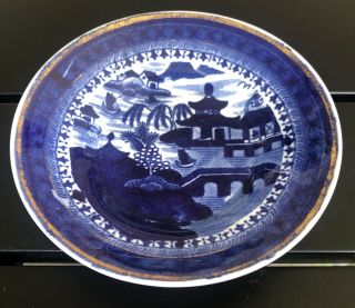 Antique Blue Flow Willow Plate Plate Dish
