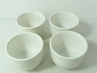 Set Of 4 Homer Laughlin China 4.  5 " Custard Bowls Lead Made In Usa