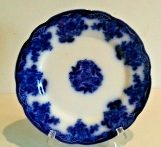 Vintage Warf Pottery England Flow Blue Waldorf 9.  75 " China Dinner Plate