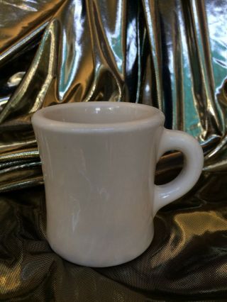 Vtg 1950s Wallace China,  California,  Usa Beige Coffee Mugs Restaurant Ware Cool