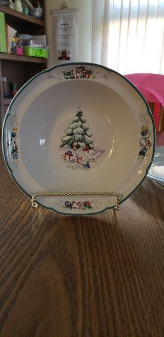 Rare International Tableworks Country Christmas 8966 Dinner Plate & large bowl 4