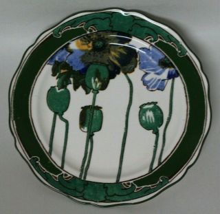 Antique Plate Royal Doulton Arts Nouveau Poppy D32