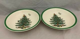 Spode Christmas Tree - 2 Coupe Cereal Bowls - 6.  25 " - 1979 - S3324