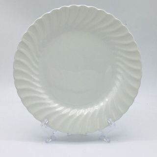 Johnson Brothers Regency Earthenware Ironstone White Swirl Dinner Plate 9 7/8”