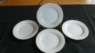 Set Of 4 Noritake China " Whitehall " Pattern B&b Or Dessert Plates -